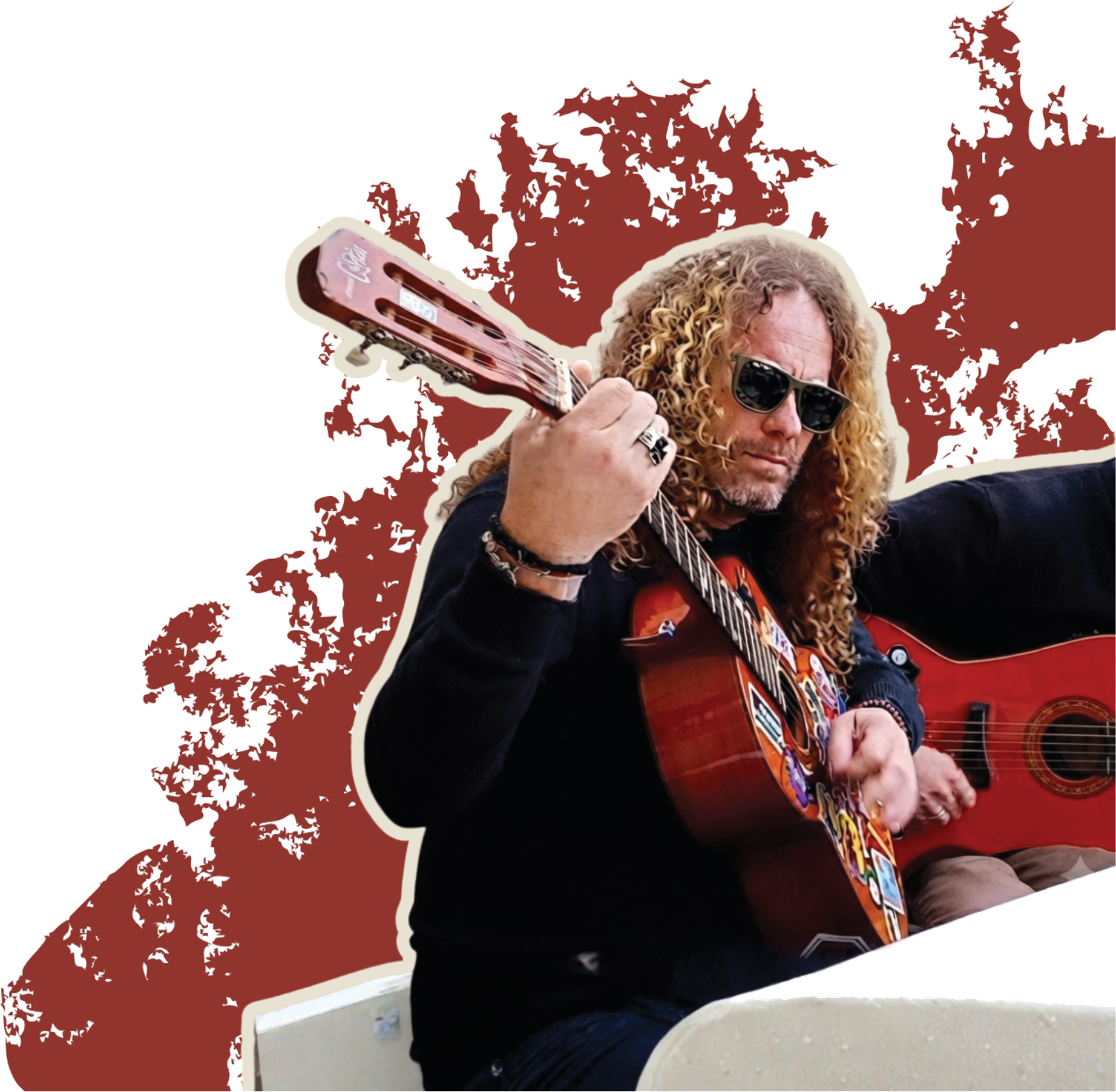 Omar con guitarra